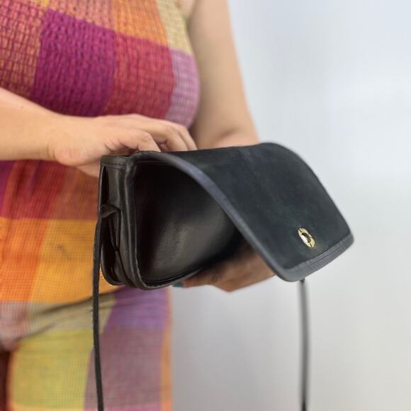 Coach Dinky Bag 9375 Leather Navy Blue Handbag Crossbody Purse - Picture 6 of 11